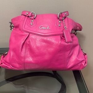 Coach Pink Leather Women's Bag